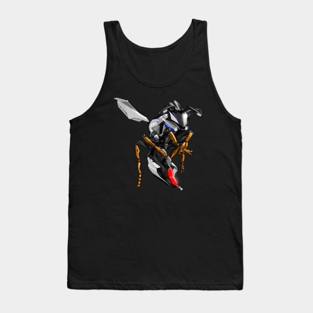 Yamaha R1 Wasp Grey Tank Top by MOTORIND